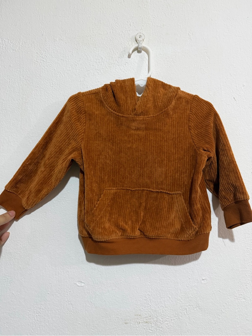 Old Navy Corduroy Hoodie in Rust
